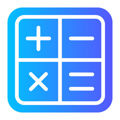 Fototapeta premium calculator gradient icon