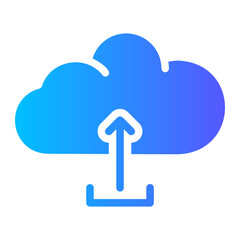 cloud computing gradient icon