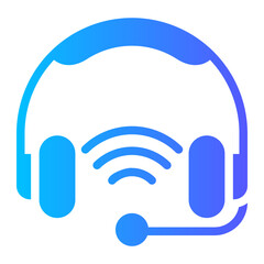 headphones gradient icon