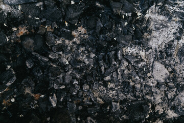 Background from coal and ashes. Coal and ashes texture. 