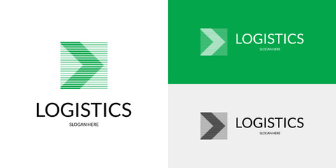 Stylish logistics symbol