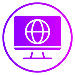 internet gradient icon