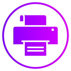 printing gradient icon