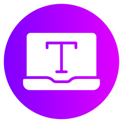text gradient icon