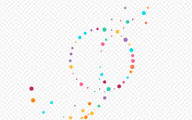 Rainbow Round Carnaval Vector Transparent