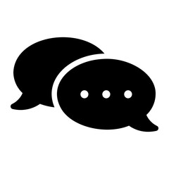 chat glyph icon