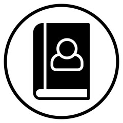 address book glyph icon