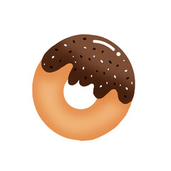 Cute donut chocolate