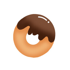 Cute donut chocolate