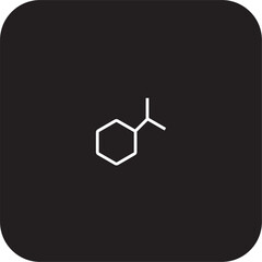 Atom Education icon with black filled line style. science, chemistry, physics, molecule, biology, molecular, scientific. Vector illustration