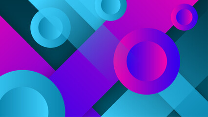 Abstract blue geometric shapes 3d background. Vector illustration abstract graphic design banner pattern presentation background wallpaper web template.