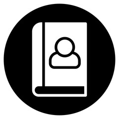 address book glyph icon
