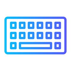 keyboard gradient icon