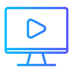 video gradient icon