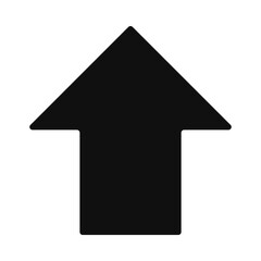 Round Corners Upward Mini Arrow Icon