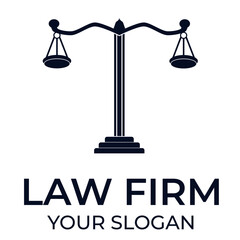 Justice, Scale, and legal icons for Law firm logo. Balance symbol - stock vector  