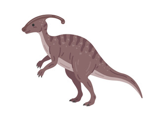 Obraz na płótnie Canvas 恐竜のパラサウロロフスのイラスト