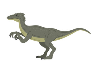 Obraz na płótnie Canvas 恐竜のラプトルのイラスト