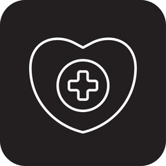 Fototapeta premium Healthcare Digital Healthcare icon with black filled line style. medicine, doctor, emergency, pharmacy, stethoscope, consultation, diagnosis. Vector illustration