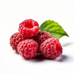 raspberry on white background