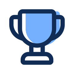 trophy filled line icon