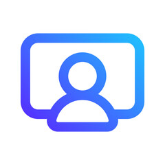 classroom gradient icon