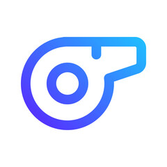 whistle gradient icon
