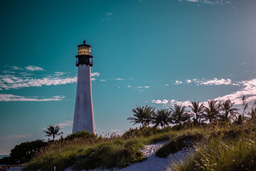 lighthouse on the coast of the sea