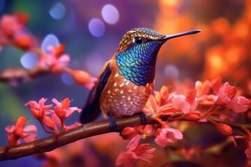 Obraz premium hummingbird on a branch