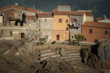 Obraz premium Calm Sicilian town during sunset