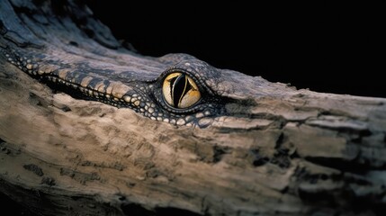 Closeup of a crocodile and alligator in water  