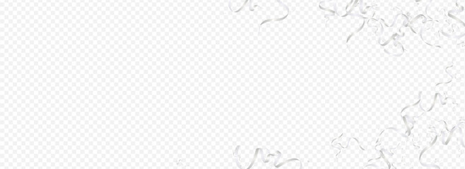 Sparkling Ribbon Swirl Vector Panoramic