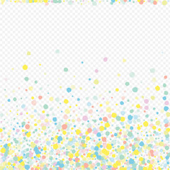 White Confetti Happy Transparent Background.
