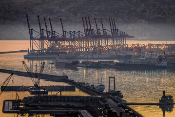 Naklejka premium View on the port of Beirut, capital of Lebanon