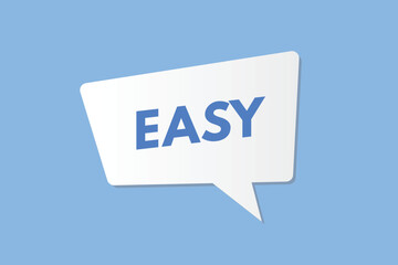 Easy text Button. Easy Sign Icon Label Sticker Web Buttons