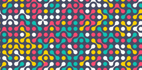 Seamless Metaballs Pattern Background Greeting card, wallpaper, background, web page.