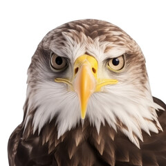 Fototapeta premium brown eagle isolated on white