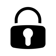 Lock icon. sign for mobile concept and web design. vector illustration