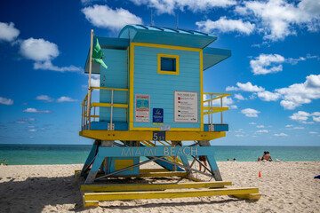 lifeguard tower on the beach