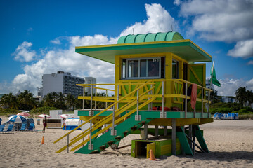 lifeguard tower on the beach