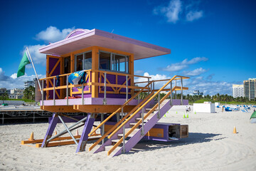 lifeguard tower on the beach