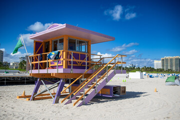 lifeguard tower on the beach
