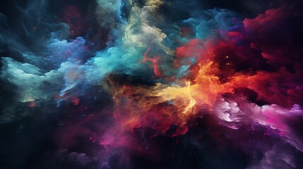 Obraz na płótnie Canvas smoke colorful landscape background