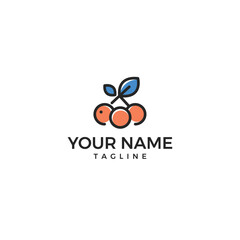 Modern and minimalist grape based logo design for wine, Food and drink industry. 