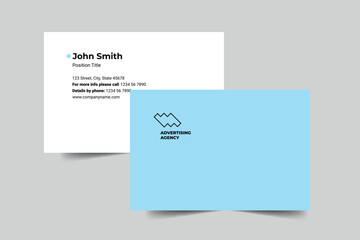  Advertising Consultant business card template. A clean, modern, and high-quality design business card vector design. Editable and customize template business card