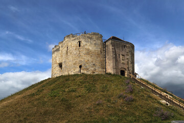 Clifford's Tower in York, UK - 598949882