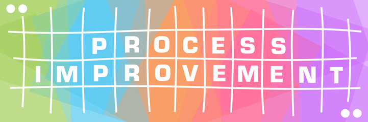 Process Improvement Colorful Texture Lines Boxes Text 