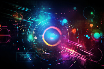 Colorful technology background