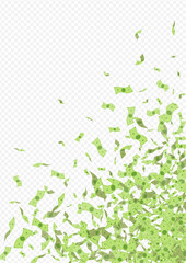 Paper Currency Vector Transparent Background.