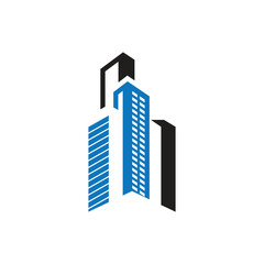 Fototapeta premium Modern City skyline illustration in flat design